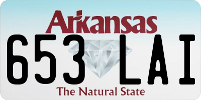 AR license plate 653LAI