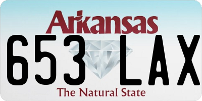 AR license plate 653LAX