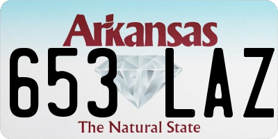 AR license plate 653LAZ