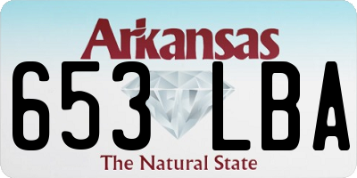AR license plate 653LBA