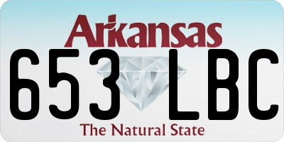 AR license plate 653LBC