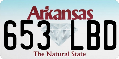 AR license plate 653LBD