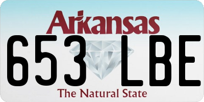 AR license plate 653LBE