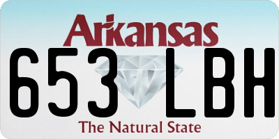 AR license plate 653LBH