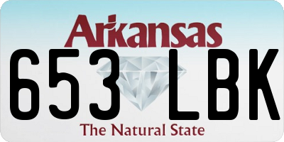 AR license plate 653LBK