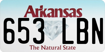 AR license plate 653LBN