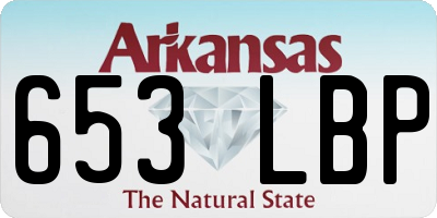 AR license plate 653LBP