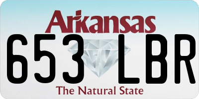 AR license plate 653LBR