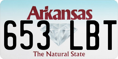 AR license plate 653LBT