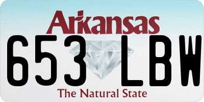 AR license plate 653LBW