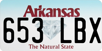 AR license plate 653LBX