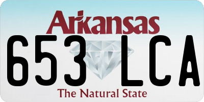 AR license plate 653LCA