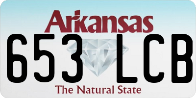 AR license plate 653LCB