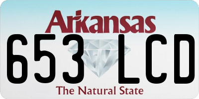 AR license plate 653LCD