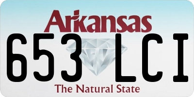 AR license plate 653LCI