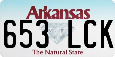 AR license plate 653LCK