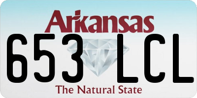 AR license plate 653LCL