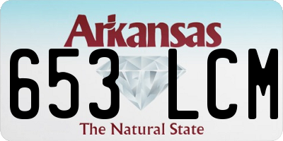 AR license plate 653LCM