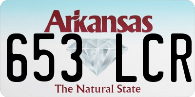 AR license plate 653LCR