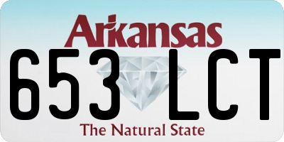 AR license plate 653LCT