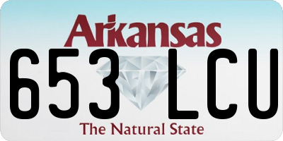 AR license plate 653LCU