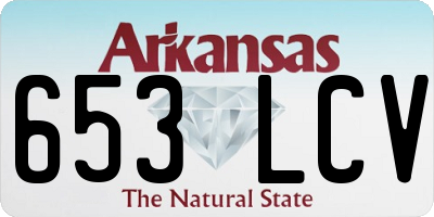 AR license plate 653LCV