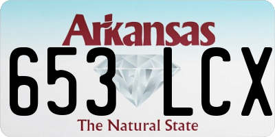 AR license plate 653LCX