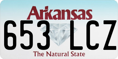 AR license plate 653LCZ