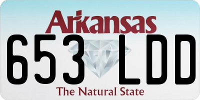 AR license plate 653LDD