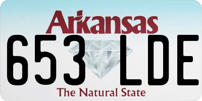 AR license plate 653LDE