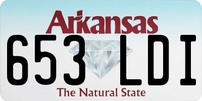 AR license plate 653LDI