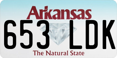 AR license plate 653LDK