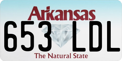 AR license plate 653LDL