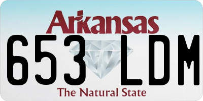 AR license plate 653LDM