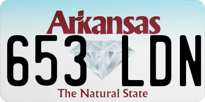 AR license plate 653LDN