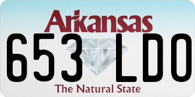 AR license plate 653LDO