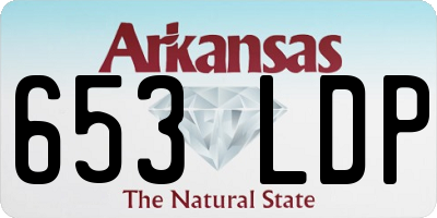 AR license plate 653LDP