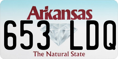 AR license plate 653LDQ