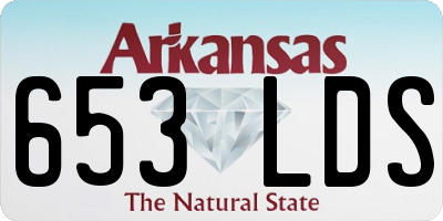 AR license plate 653LDS
