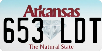 AR license plate 653LDT