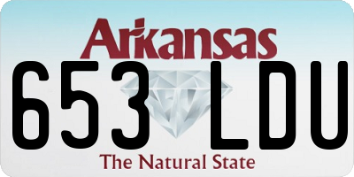 AR license plate 653LDU