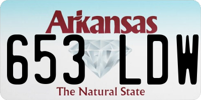 AR license plate 653LDW