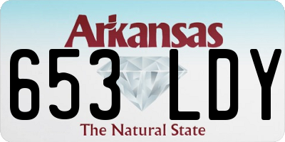 AR license plate 653LDY