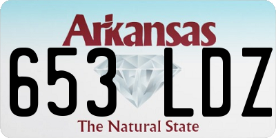AR license plate 653LDZ