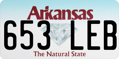 AR license plate 653LEB