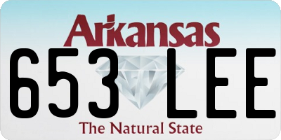 AR license plate 653LEE