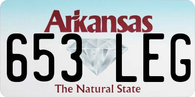 AR license plate 653LEG