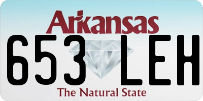 AR license plate 653LEH