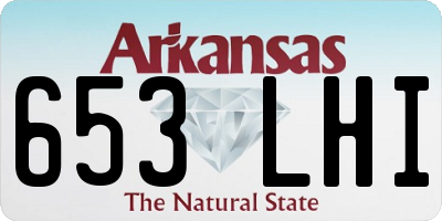 AR license plate 653LHI