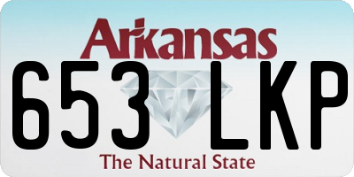 AR license plate 653LKP